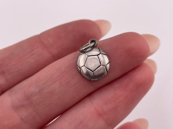 sterling silver soccer charm pendant