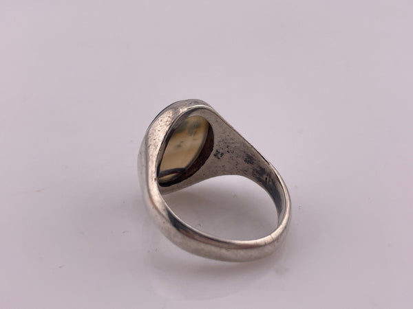 size 9.5 sterling silver Montana agate ring