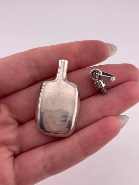 sterling silver Mexican perfume bottle pendant