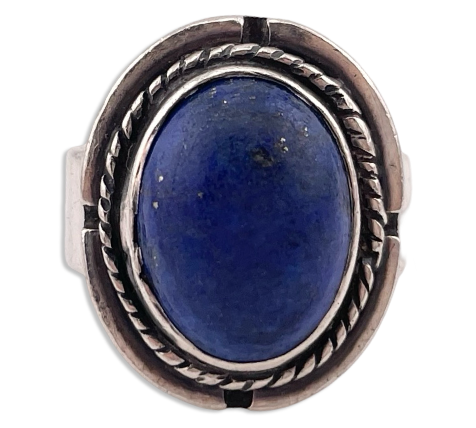 size 7.75 sterling silver lapis ring