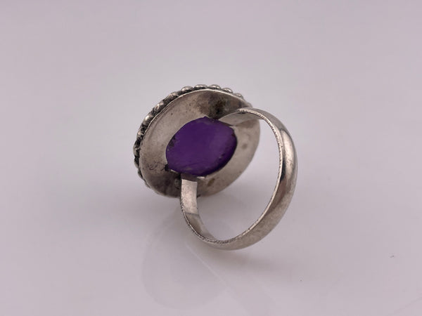 size 9.25 sterling silver amethyst ring