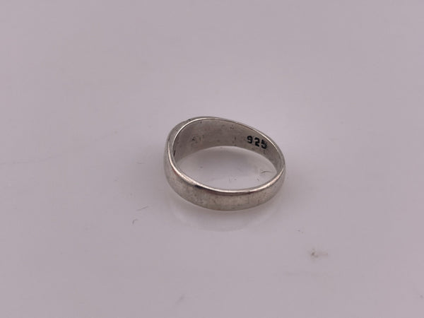 size 4.75 sterling silver crushed turquoise ring