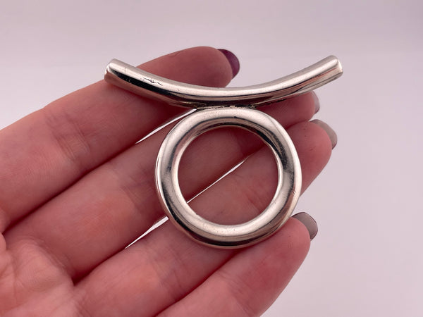 sterling silver circle pendant