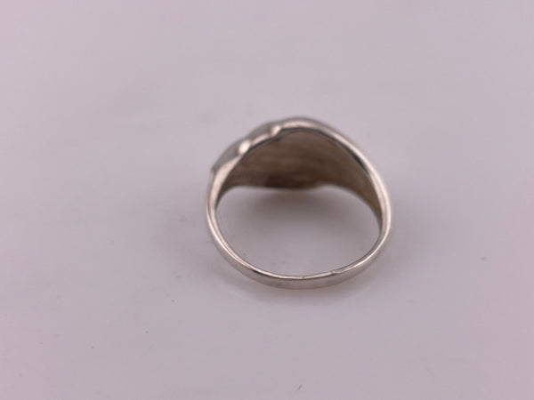 size 9.25 sterling silver stoneless textured ring