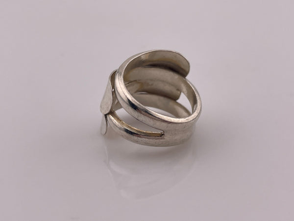 size 6.5 sterling silver stoneless hammered ring