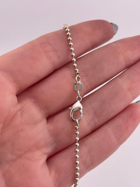 sterling silver 18-3/4" sailboat shadowbox pendant necklace