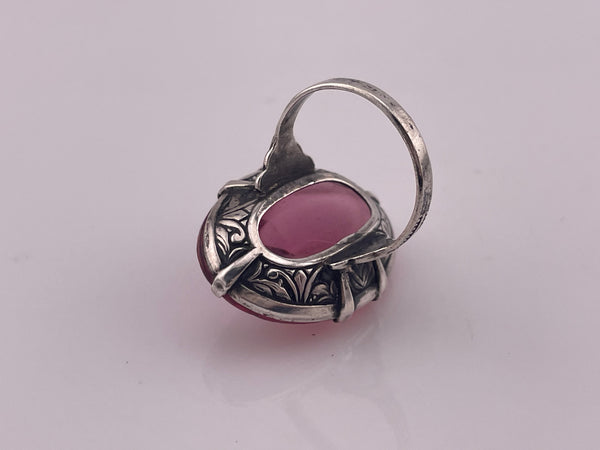 size 6 sterling silver Uncas molded plastic ring ***AS IS***
