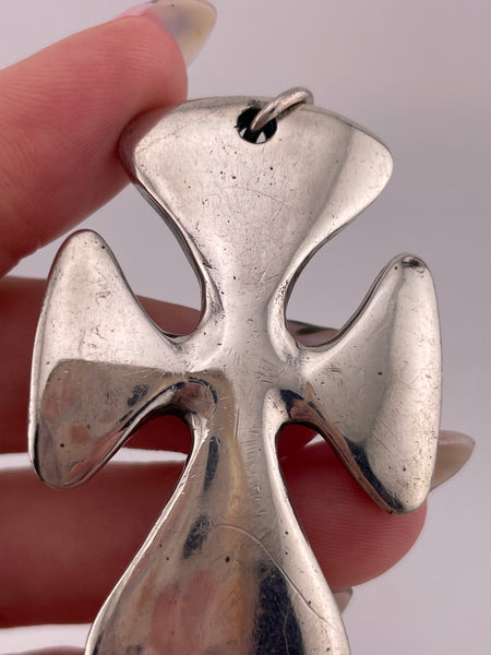 sterling silver James Avery large cross pendant
