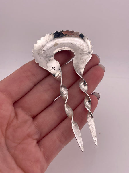 sterling silver handmade hair pin fork accessory