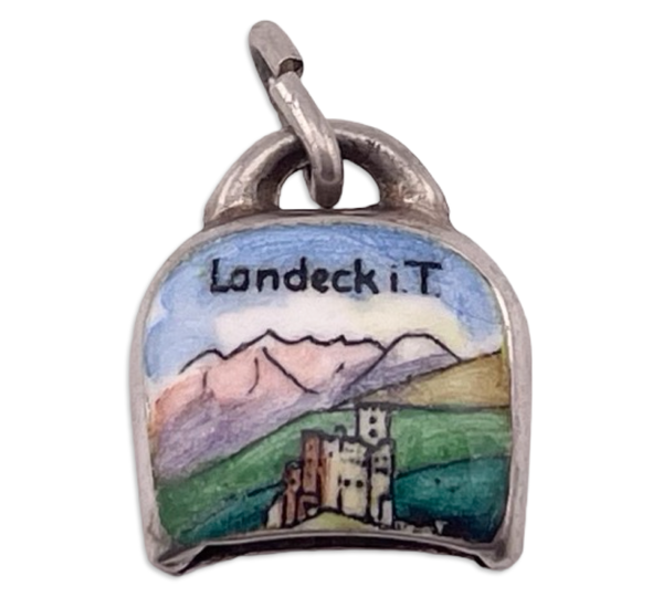 800 silver Landeck Austria bell pendant