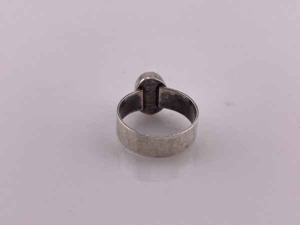 size 6 sterling silver turquoise ring