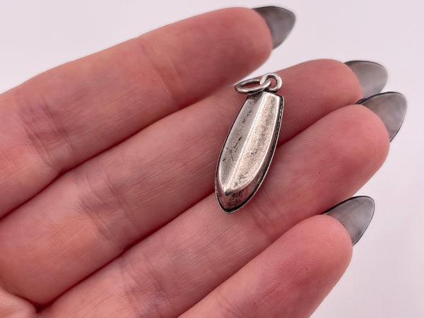 sterling silver boat pendant
