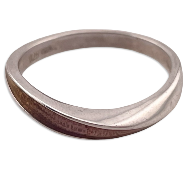 size 9 sterling silver resin ring