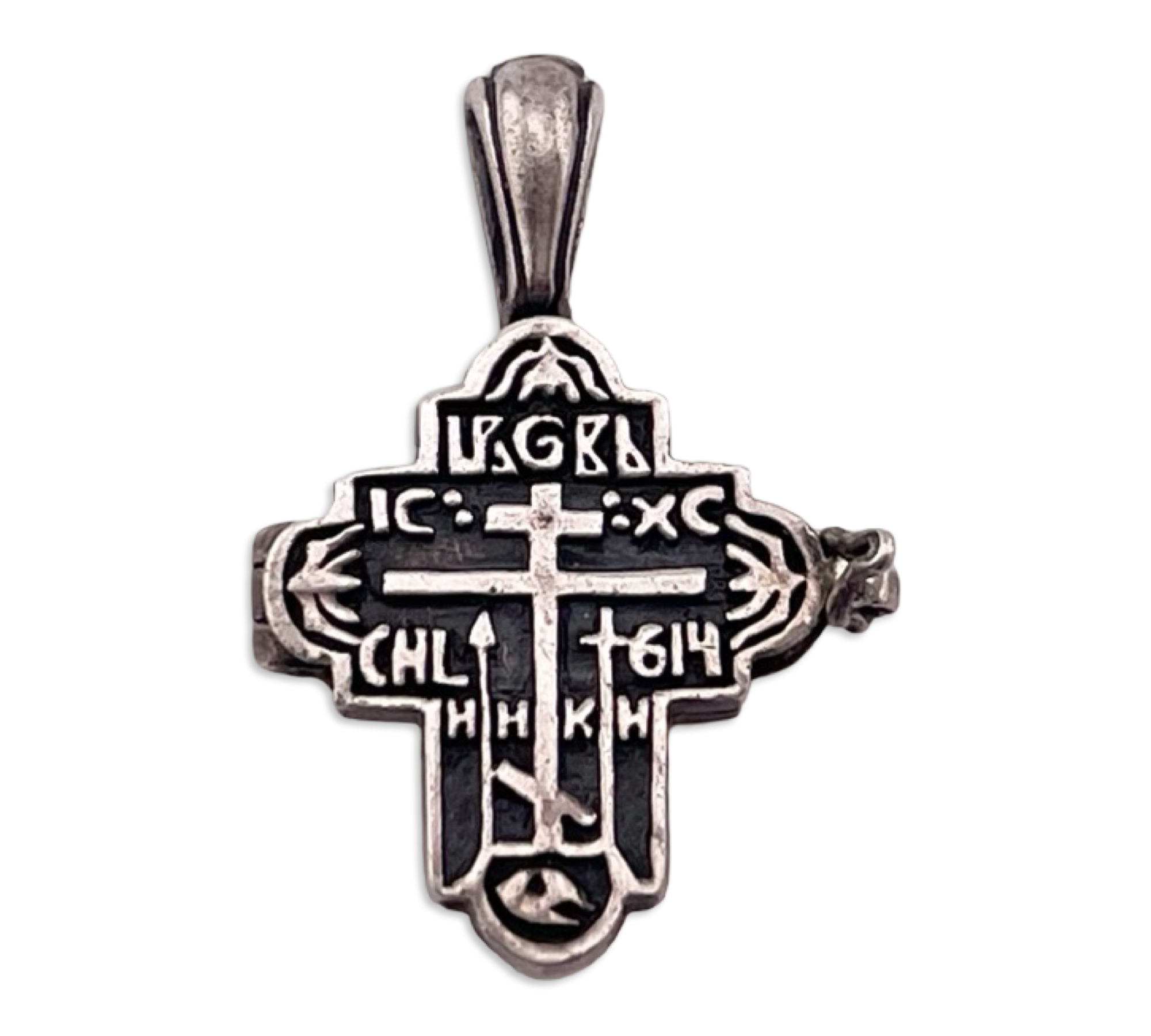 sterling silver religious cross box compartment pendant