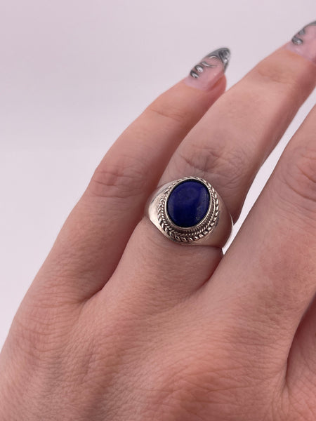 size 7 sterling silver lapis ring