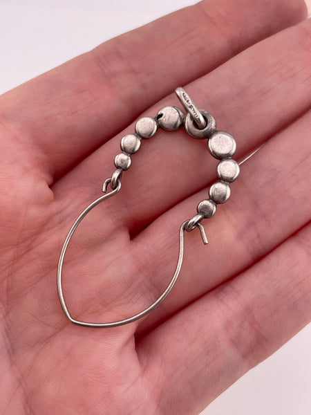 sterling silver charm holder pendant