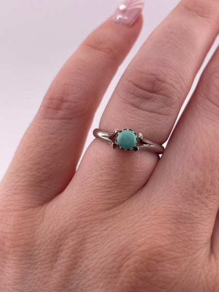 size 6.25 sterling silver turquoise ring