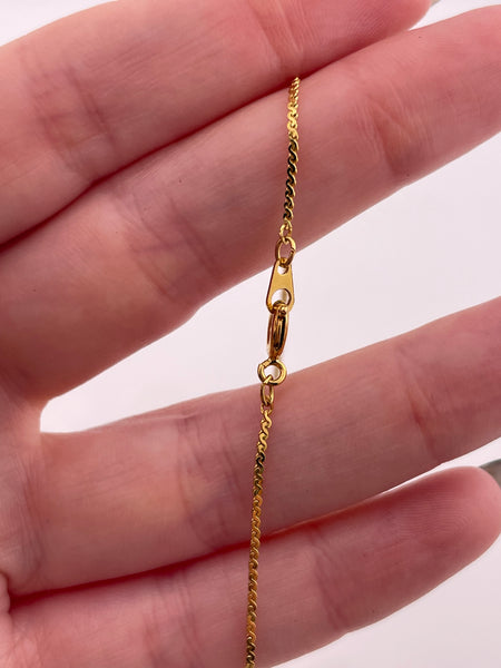 costume gold tone rhinestone leaf necklace