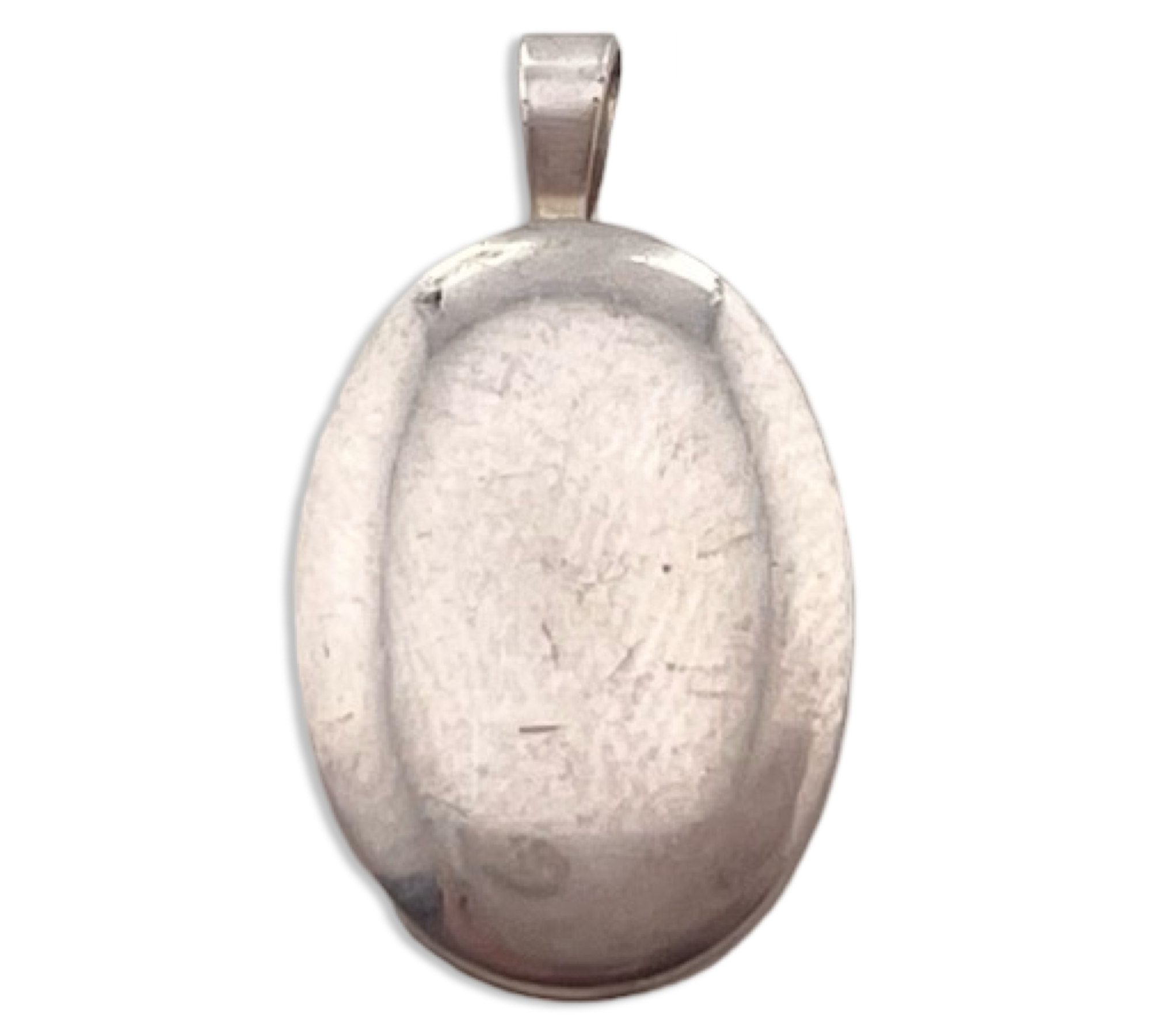 sterling silver small oval locket pendant