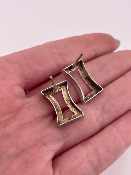 sterling silver stoneless post earrings