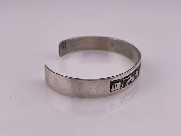 sterling silver storyteller cuff bracelet