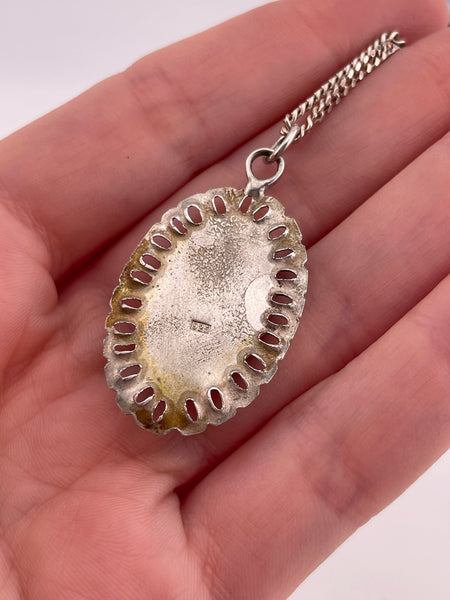 sterling silver 23-1/2" labradorite necklace