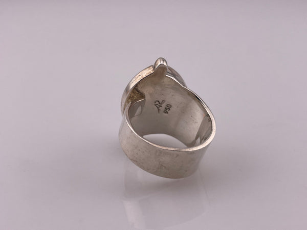 size 7 sterling silver turquoise adjustable band ring