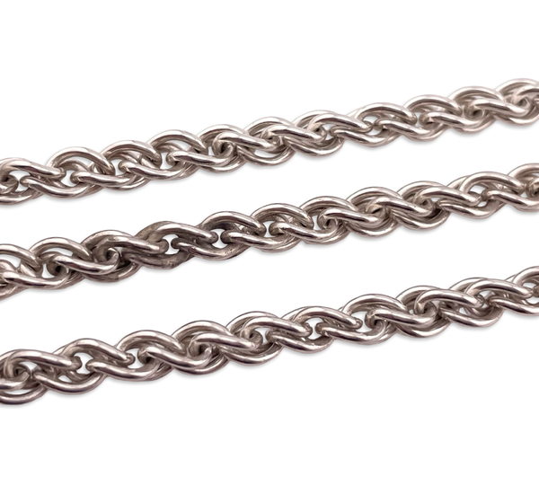 sterling silver 24" 62 grams chain link necklace