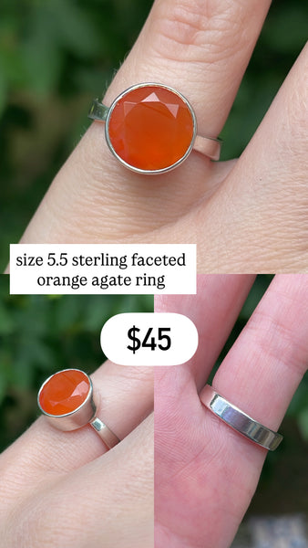 RESERVED PRIVATE LISTING -- sterling silver rings x 3 C14