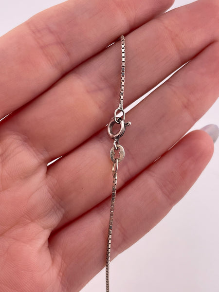 sterling silver 24" carved wood face necklace