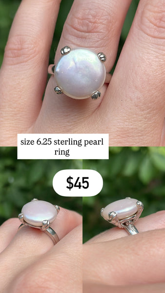 RESERVED PRIVATE LISTING -- sterling silver rings x 3 C14