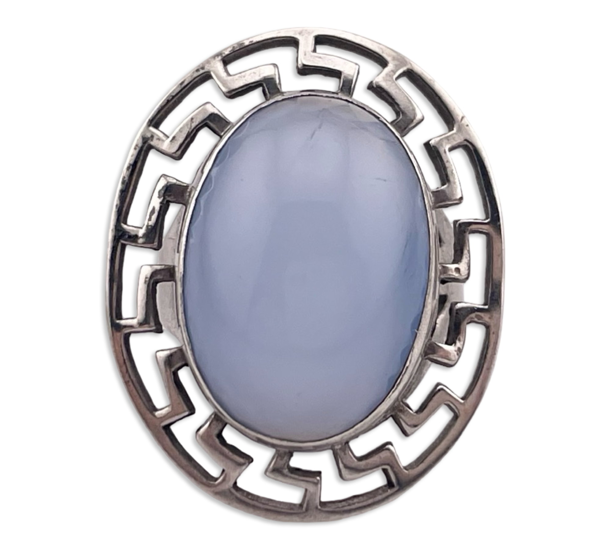 size 4.5 sterling silver glass ring