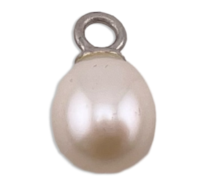 sterling silver component pearl pendant