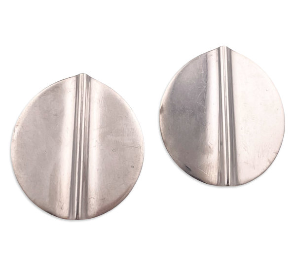 sterling silver Pearce signed artisan center bend post earrings ***Non-Sterling Posts***