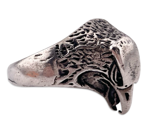 size 10 sterling silver eagle ring