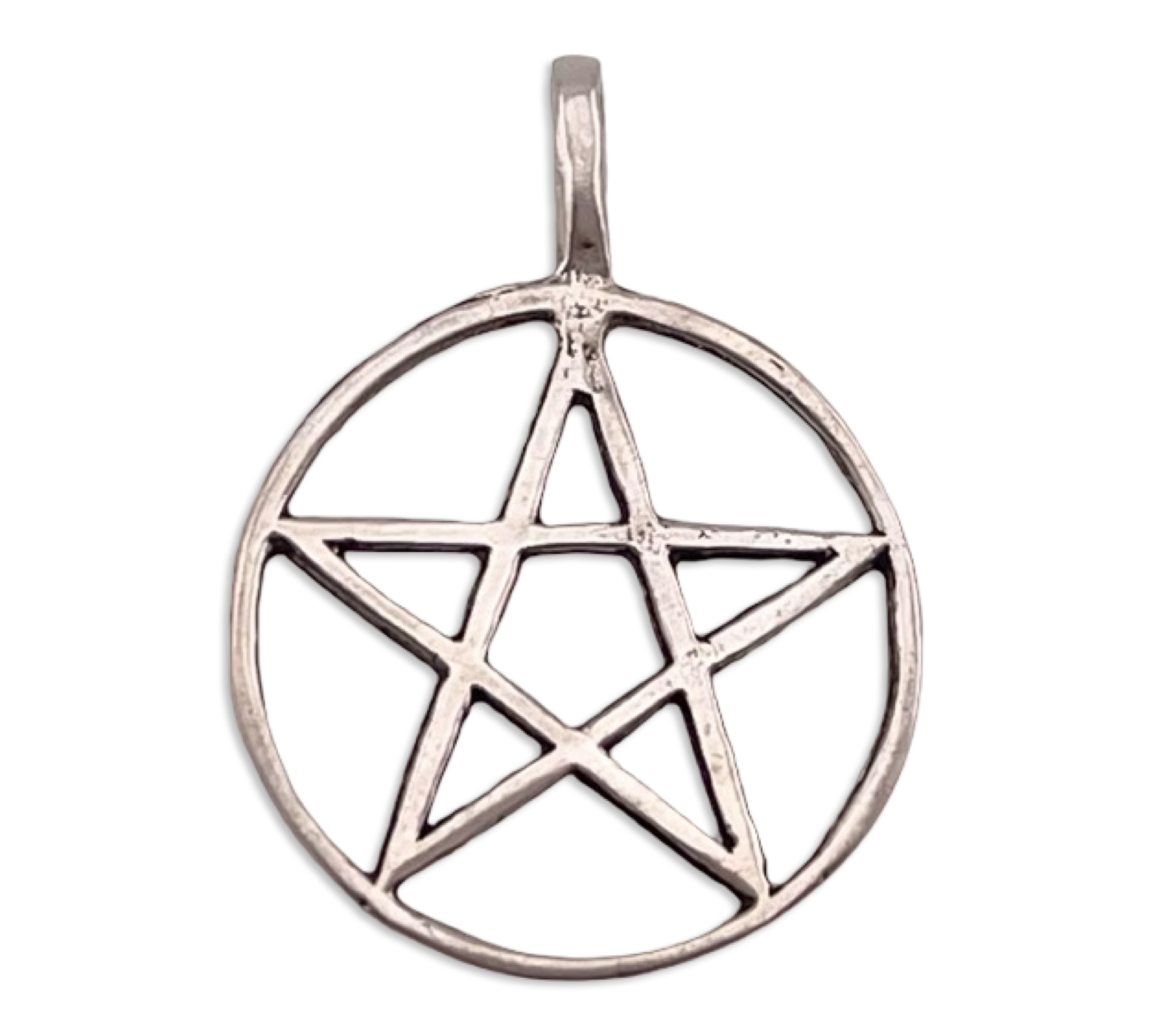 sterling silver pentacle star pendant
