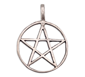 sterling silver pentacle star pendant
