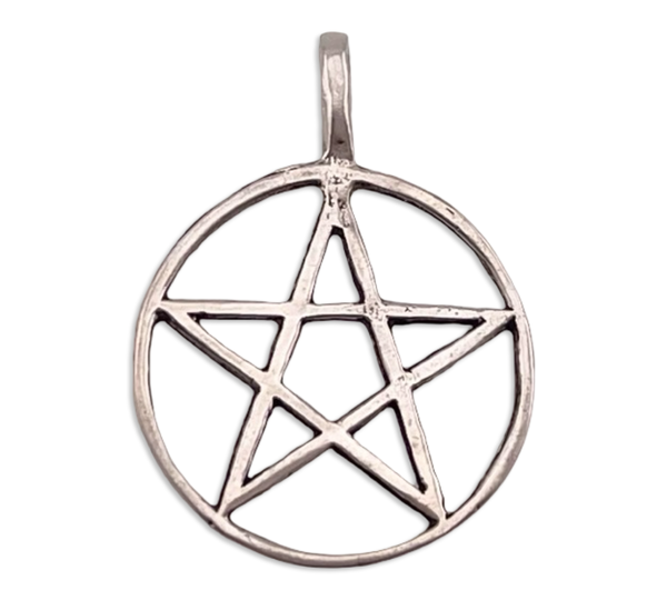 sterling silver pentacle star pendant