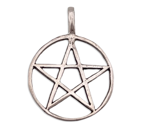 sterling silver pentacle star pendant