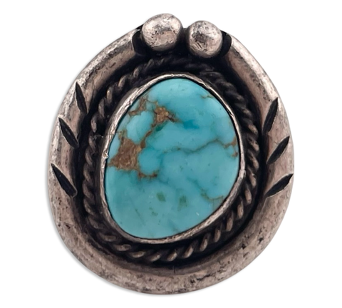 size 6.5 sterling silver turquoise ring