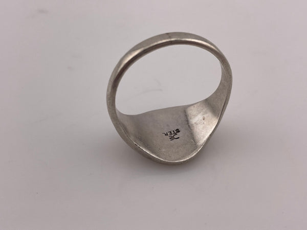 size 10.75 sterling silver 'SSL' initials ring
