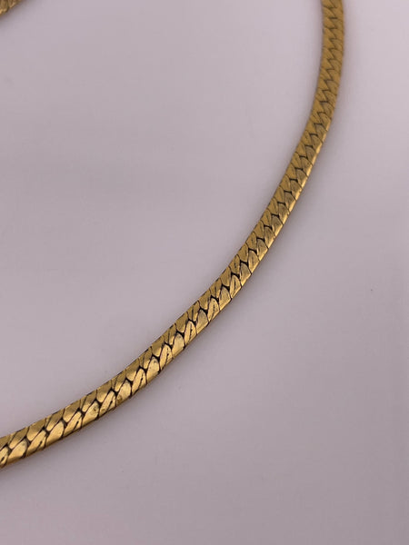 gold filled 20 1/2" flat chain necklace