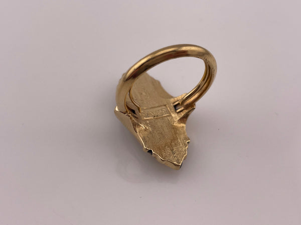 collectible Avon Kensington adjustable size 3.5-4.75 vintage rhinestone costume ring