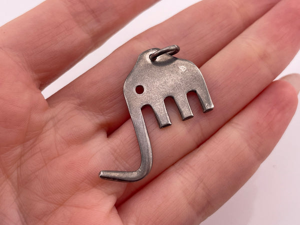 sterling silver elephant pendant