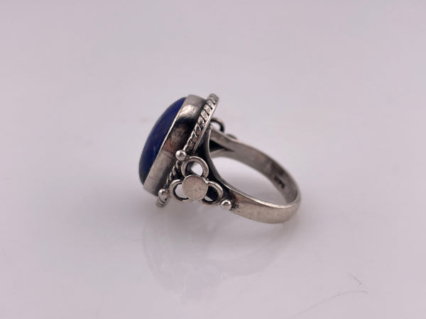 size 6.75 sterling silver lapis ring