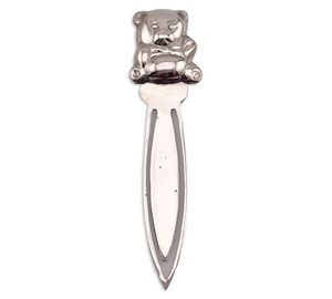 sterling silver teddy bear bookmark