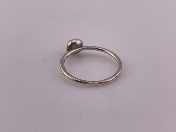 size 9 sterling silver purple glass ring