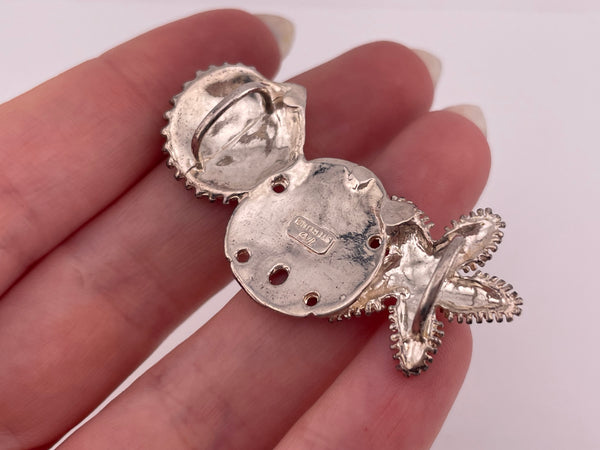 sterling silver starfish sand dollar scallop pendant