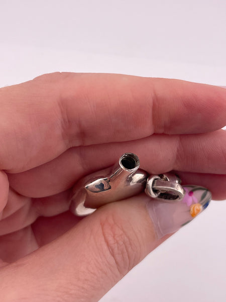 sterling silver Mexican perfume bottle pendant