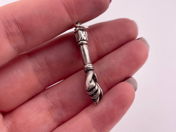 800 silver Brazil souvenir figa fist pendant